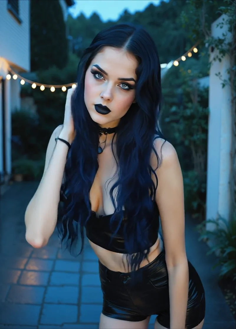 Goth AI Girlfriend - Realistic style companion on Secrets AI