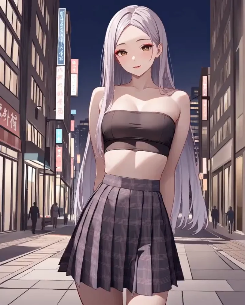 Slim Anime AI Girlfriend - Anime style companion on Secrets AI